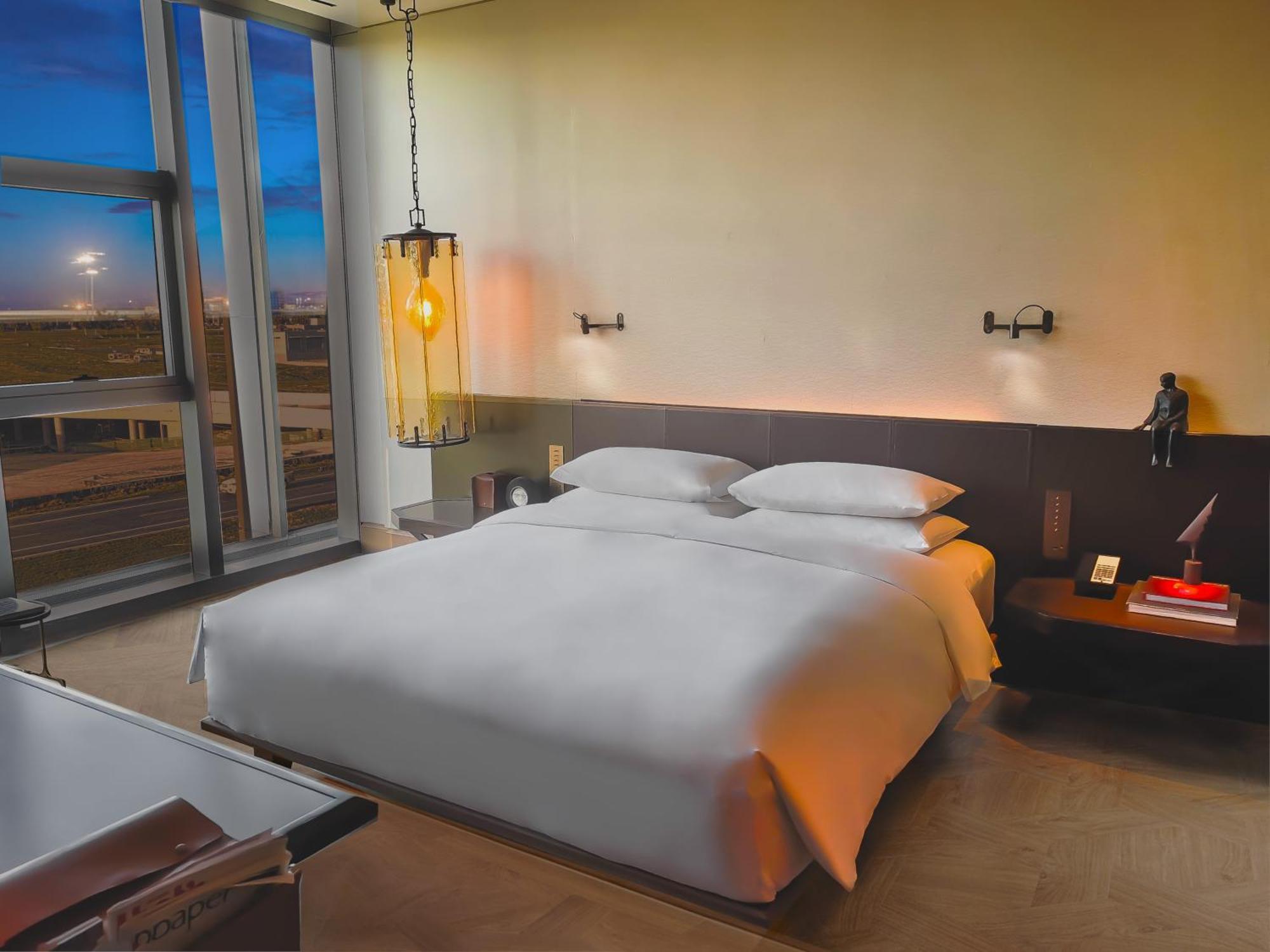 فندق Mumian Beijing Daxing International Airport, Part Of Hyatt المظهر الخارجي الصورة A bedroom at the hotel